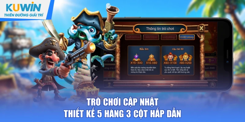 Trò chơi cập nhật thiết kế 5 hàng 3 cột hấp dẫn